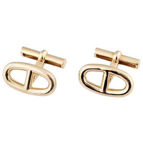 hermes golden|hermes gold cufflinks.